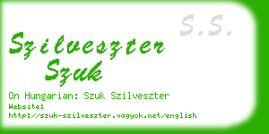 szilveszter szuk business card